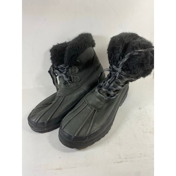 Sperry Maritime Leather Faux Fur Boots 9.5W - Picture 2 of 14